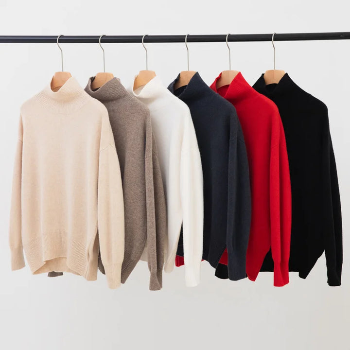 MAGDALENA™ | Lockerer Rollkragenpullover