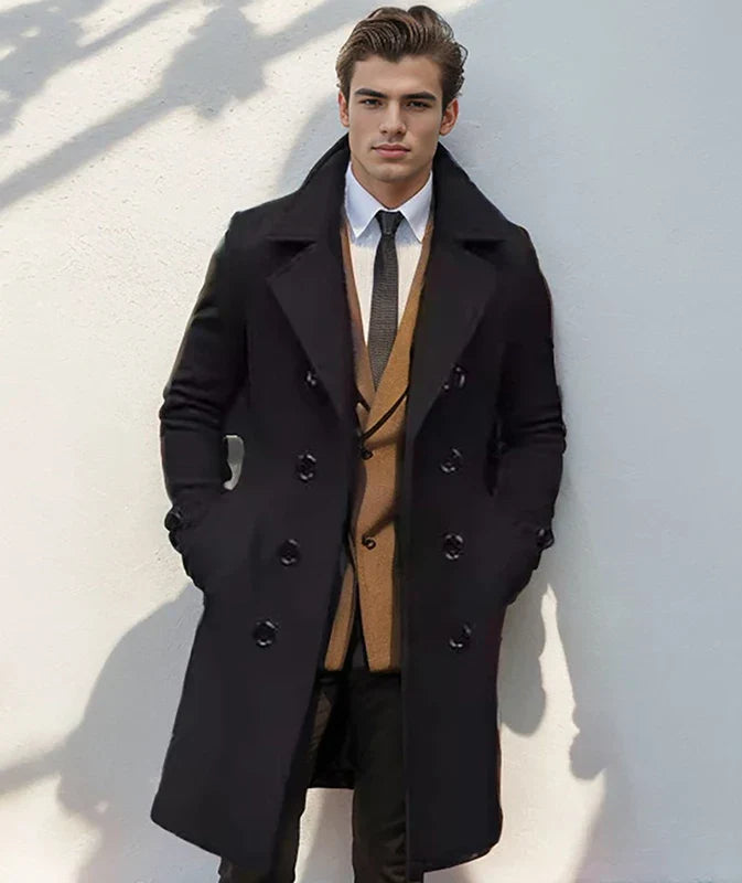 WAYNE™ | Eleganter Herren Trenchcoat für den Winter