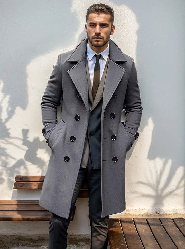 WAYNE™ | Eleganter Herren Trenchcoat für den Winter