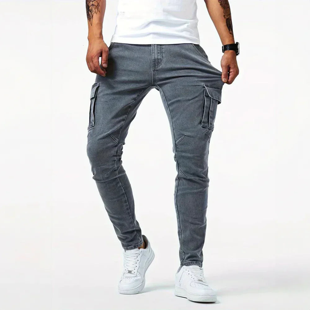 ANTON™ | Slim-Fit-Jeans im Cargo-Stil